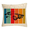 Perna Decorativa, Model Retro Car, 40x40 cm, Bej, Husa Detasabila, Burduf 7 Perna Decorativa