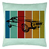 Perna Decorativa, Model Retro Car, 40x40 cm, Verde Menta, Husa Detasabila, Burduf 22 Perna Decorativa