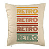 Perna Decorativa, Model Retro Colors, 40x40 cm, Bej, Husa Detasabila, Burduf 7 Perna Decorativa