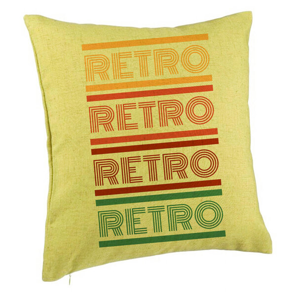 Perna Decorativa, Model Retro Colors, 40x40 cm, Verde, Husa Detasabila, Burduf 5 Perna Decorativa