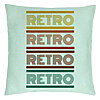Perna Decorativa, Model Retro Colors, 40x40 cm, Verde Menta, Husa Detasabila, Burduf 22 Perna Decorativa