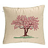 Perna Decorativa, Model Rose Tree, 40x40 cm, Bej, Husa Detasabila, Burduf 7 Perna Decorativa