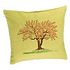 Perna Decorativa, Model Rose Tree, 40x40 cm, Verde, Husa Detasabila, Burduf 7 Perna Decorativa
