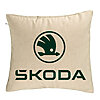 Perna Decorativa, Model Skoda, 40x40 cm, Bej, Husa Detasabila, Burduf 7 Perna Decorativa