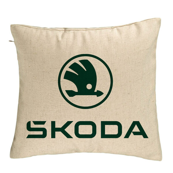 Perna Decorativa, Model Skoda, 40x40 cm, Bej, Husa Detasabila, Burduf 5 Perna Decorativa