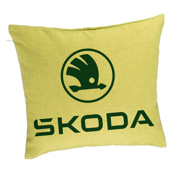 Perna Decorativa, Model Skoda, 40x40 cm, Verde, Husa Detasabila, Burduf 5 Perna Decorativa