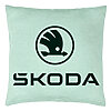 Perna Decorativa, Model Skoda, 40x40 cm, Verde Menta, Husa Detasabila, Burduf 22 Perna Decorativa