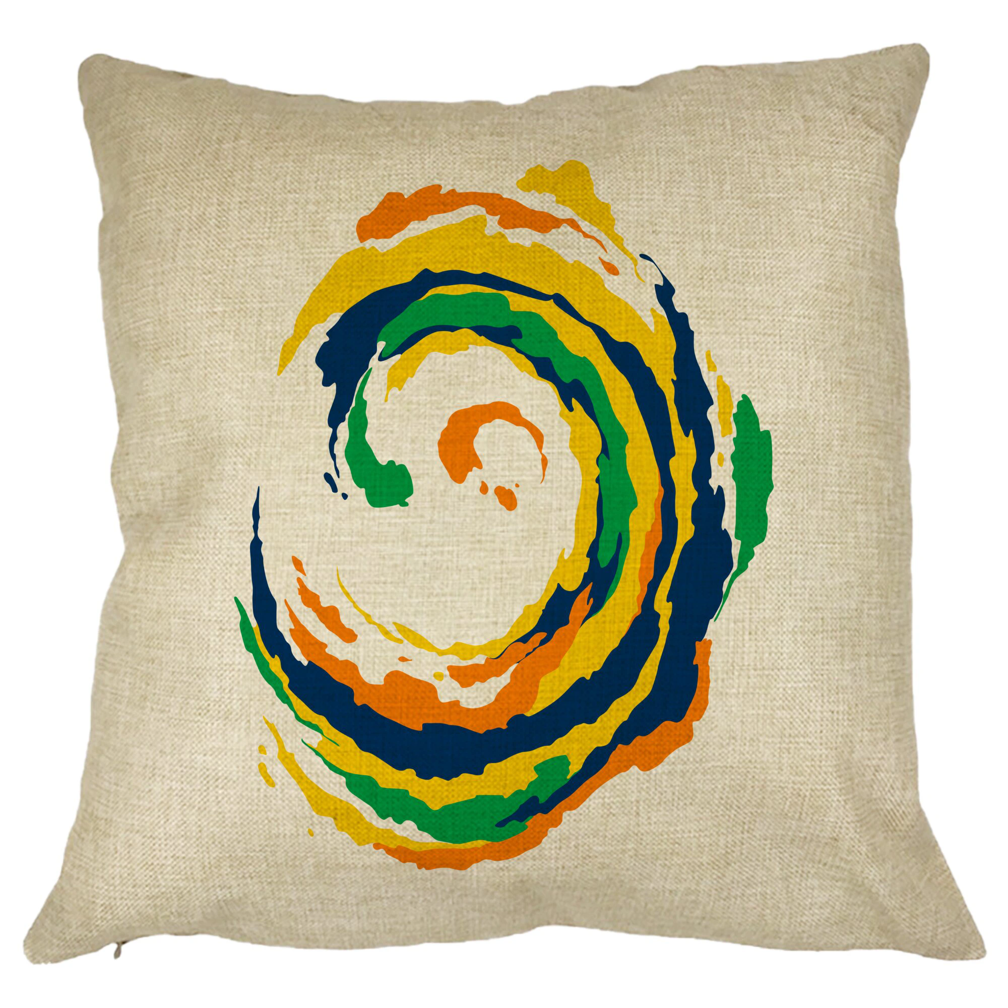 Perna Decorativa Model Spirala, MuIicolor, 40x40 cm, Husa Detasabila, Burduf 11 Perna Decorativa Model Spirala