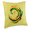 Perna Decorativa, Model Spirala, MuIicolor, 40x40 cm, Verde, Husa Detasabila, Burduf 7 Perna Decorativa