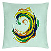 Perna Decorativa, Model Spirala, MuIicolor, 40x40 cm, Verde Menta, Husa Detasabila, Burduf 19 Perna Decorativa