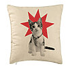 Perna Decorativa, Model Super Cat, 40x40 cm, Bej, Husa Detasabila, Burduf 7 Perna Decorativa