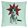 Perna Decorativa, Model Super Cat, 40x40 cm, Verde Menta, Husa Detasabila, Burduf 19 Perna Decorativa