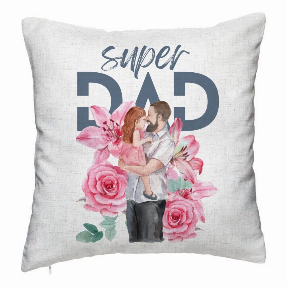 Perna Decorativa, Model Super DAD Fetite, 40x40 cm, Alb Murdar, Husa Detasabila, Burduf 5 Perna Decorativa