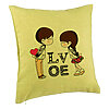 Perna Decorativa, Model Super Love, 40x40 cm, Verde, Husa Detasabila, Burduf 7 Perna Decorativa