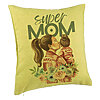 Perna Decorativa, Model Super MOM Babe, 40x40 cm, Verde, Husa Detasabila, Burduf 7 Perna Decorativa