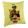 Perna Decorativa, Model Super Mama, 40x40 cm, Verde, Husa Detasabila, Burduf 7 Perna Decorativa