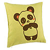 Perna Decorativa, Model Urs Panda, 40x40 cm, Verde, Husa Detasabila, Burduf 7 Perna Decorativa