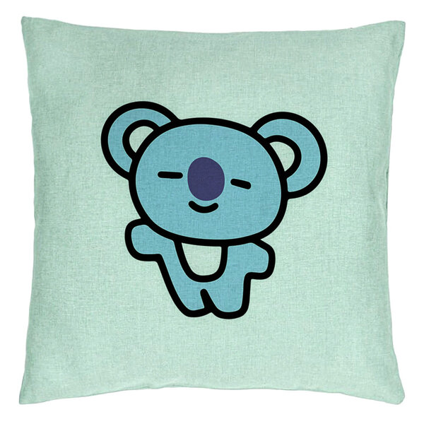 Perna Decorativa, Model Ursulet Koala, 40x40 cm, Verde Menta, Husa Detasabila, Burduf 15 Perna Decorativa