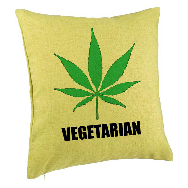 Perna Decorativa, Model Vegetarian, 40x40 cm, Verde, Husa Detasabila, Burduf 5 Perna Decorativa
