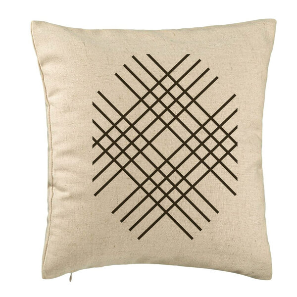 Perna Decorativa, Model Vera, 40x40 cm, Bej, Husa Detasabila, Burduf 5 Perna Decorativa