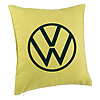 Perna Decorativa, Model Volkswagen, 40x40 cm, Verde, Husa Detasabila, Burduf 7 Perna Decorativa