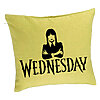Perna Decorativa, Model Wednesday Addams 4, 40x40 cm, Verde, Husa Detasabila, Burduf 7 Perna Decorativa
