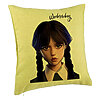 Perna Decorativa, Model Wednesday Addams 8, 40x40 cm, Verde, Husa Detasabila, Burduf 7 Perna Decorativa