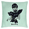 Perna Decorativa, Model Wednesday Addams Dancing Hands 1, 40x40 cm, Verde Menta, Husa Detasabila, Burduf 22 Perna Decorativa