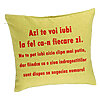 Perna Decorativa, Model Ziua Indragostitilor, 40x40 cm, Verde, Husa Detasabila, Burduf 7 Perna Decorativa