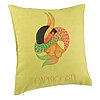 Perna Decorativa, Model Zodia Capricorn, 40x40 cm, Verde, Husa Detasabila, Burduf 7 Perna Decorativa