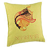Perna Decorativa, Model Zodia Scorpion, 40x40 cm, Verde, Husa Detasabila, Burduf 7 Perna Decorativa