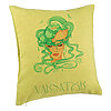 Perna Decorativa, Model Zodia Varsator, 40x40 cm, Verde, Husa Detasabila, Burduf 7 Perna Decorativa