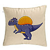 Perna Decorativa, Model copii Dinozaur Mov inchis, 40x40 cm, Bej, Husa Detasabila, Burduf 7 Perna Decorativa