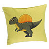 Perna Decorativa, Model copii Dinozaur Mov inchis, 40x40 cm, Verde, Husa Detasabila, Burduf 7 Perna Decorativa