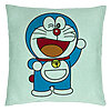 Perna Decorativa, Model copii Doraemon, 40x40 cm, Verde Menta, Husa Detasabila, Burduf 22 Perna Decorativa