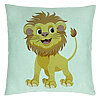 Perna Decorativa, Model copii Little Lion, 40x40 cm, Verde Menta, Husa Detasabila, Burduf 22 Perna Decorativa