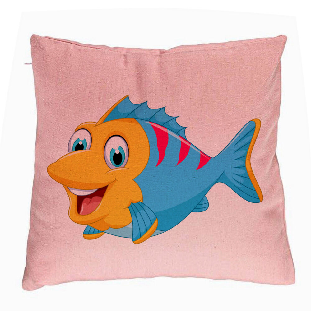 Perna Decorativa, Model copii Peste Rozstru, 40x40 cm, Roz, Husa Detasabila, Burduf 5 Perna Decorativa