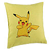 Perna Decorativa, Model copii Pikachu, 40x40 cm, Verde, Husa Detasabila, Burduf 7 Perna Decorativa