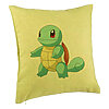 Perna Decorativa, Model copii Squirtle, 40x40 cm, Verde, Husa Detasabila, Burduf 7 Perna Decorativa