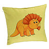 Perna Decorativa, Model copii cu Rhino, 40x40 cm, Verde, Husa Detasabila, Burduf 7 Perna Decorativa