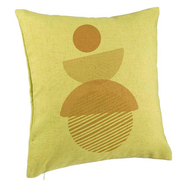 Perna Decorativa, Model cu ModeI Abstract Creativ 1, 40x40 cm, Verde, Husa Detasabila, Burduf 5 Perna Decorativa