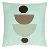 Perna Decorativa, Model cu Model Abstract Creativ 2, 40x40 cm, Verde Menta, Husa Detasabila, Burduf 22 Perna Decorativa
