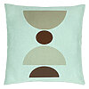 Perna Decorativa, Model cu Model Abstract Creativ 4, 40x40 cm, Verde Menta, Husa Detasabila, Burduf 22 Perna Decorativa