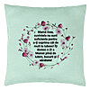 Perna Decorativa, Model cu Model pentru Mama cu text 40x40 cm, Verde Menta, Husa Detasabila, Burduf 22 Perna Decorativa