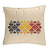 Perna Decorativa, Model cu Motive Locale, 40x40 cm, Bej, Husa Detasabila, Burduf 7 Perna Decorativa