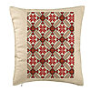 Perna Decorativa, Model cu Motive Romanesti 2, 40x40 cm, Bej, Husa Detasabila, Burduf 7 Perna Decorativa