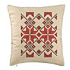Perna Decorativa, Model cu Motive Romanesti, 40x40 cm, Bej, Husa Detasabila, Burduf 7 Perna Decorativa