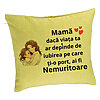 Perna Decorativa, Model pentru Mama 6, 40x40 cm, Verde, Husa Detasabila, Burduf 7 Perna Decorativa