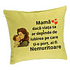 Perna Decorativa, Model pentru Mama 8, 40x40 cm, Verde, Husa Detasabila, Burduf 7 Perna Decorativa