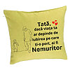 Perna Decorativa, Model pentru Tata 5, 40x40 cm, Verde, Husa Detasabila, Burduf 7 Perna Decorativa
